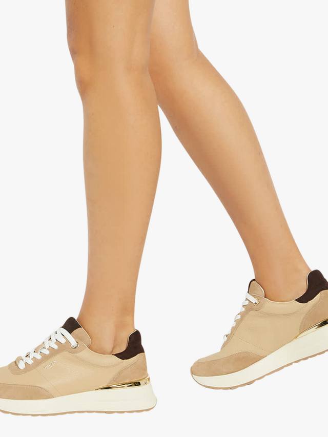 Кроссовки Emotion Lace Up из натуральной кожи Dune London, Camel — фото 2