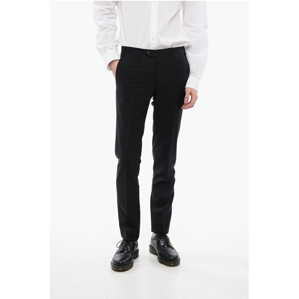 

Брюки LEADER из смеси шерсти с 4 карманами Corneliani, Black