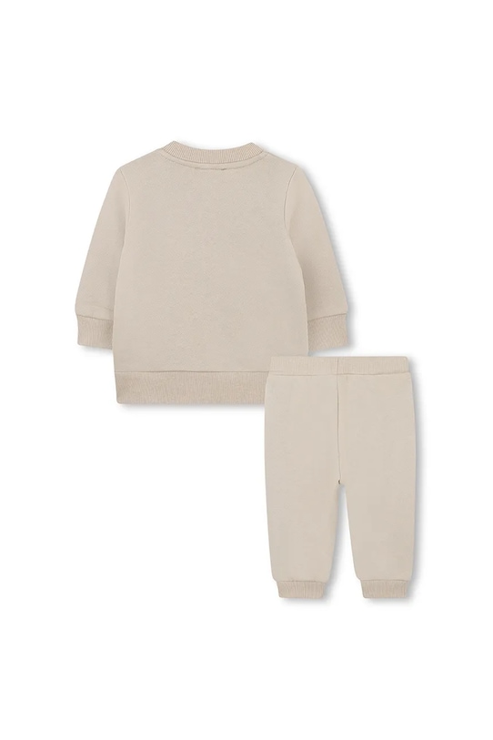 Детский спортивный костюм из хлопка Kenzo Kids, бежевый — фото 2