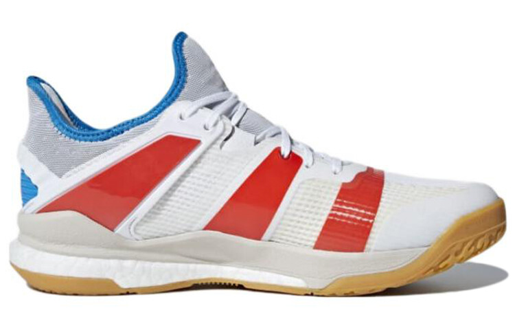 Кроссовки Stabil X для тренировок мужские с низким верхом белые/красные/синие Adidas — фото 2
