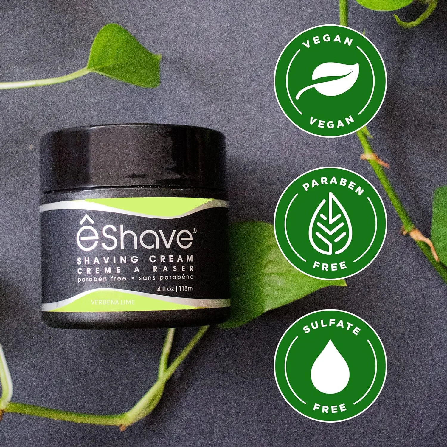 Крем для бритья eShave для мужчин, с ароматом вербены и лайма, предотвращает раздражение и ожоги после бритья, образует обильную пену для мягкого, шелковистого и максимально гладкого бритья. — фото 4