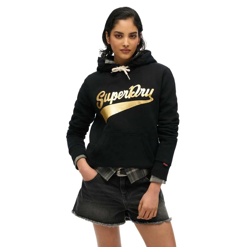 

Худи Superdry Super Athletics, черный