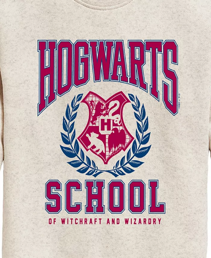 Футболка с графикой Хогвартс для девочек с рукавом реглан Harry Potter, белый — фото 3