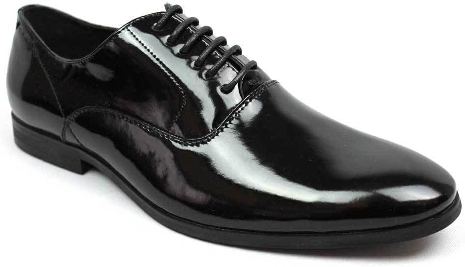 

Мужские смокинговые туфли из лакированной кожи, традиционный круглый носок, шнуровка, оксфорды AZAR AZAR MAN