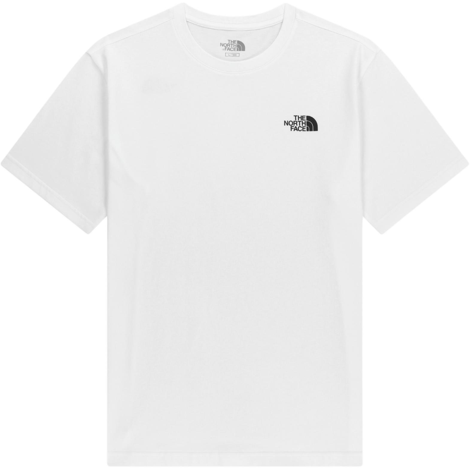 

THE NORTH FACE Футболка мужская белая с круглым вырезом