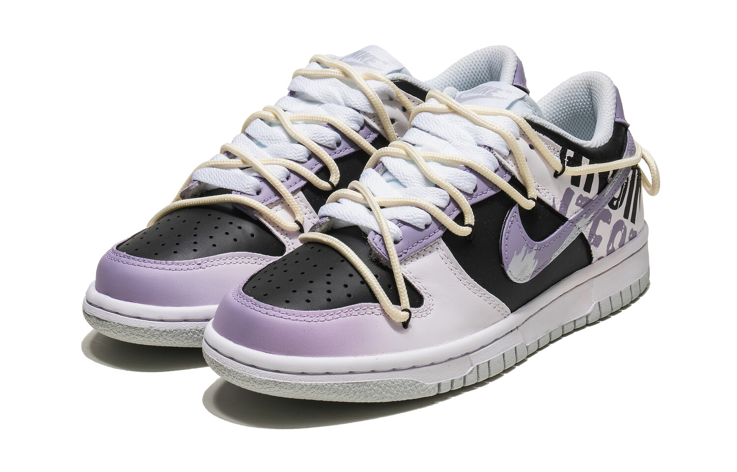 

Кроссовки Nike Dunk Skateboarding Shoes Men Low-top Purple/Black, светло-фиолетовый