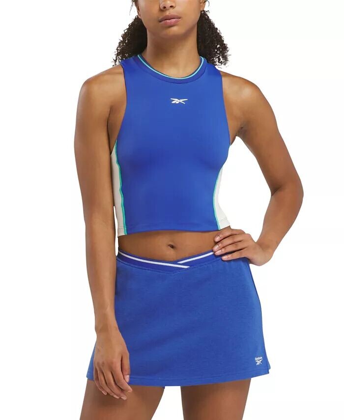 

Женская майка с цветными блоками Team Racerback Reebok, синий