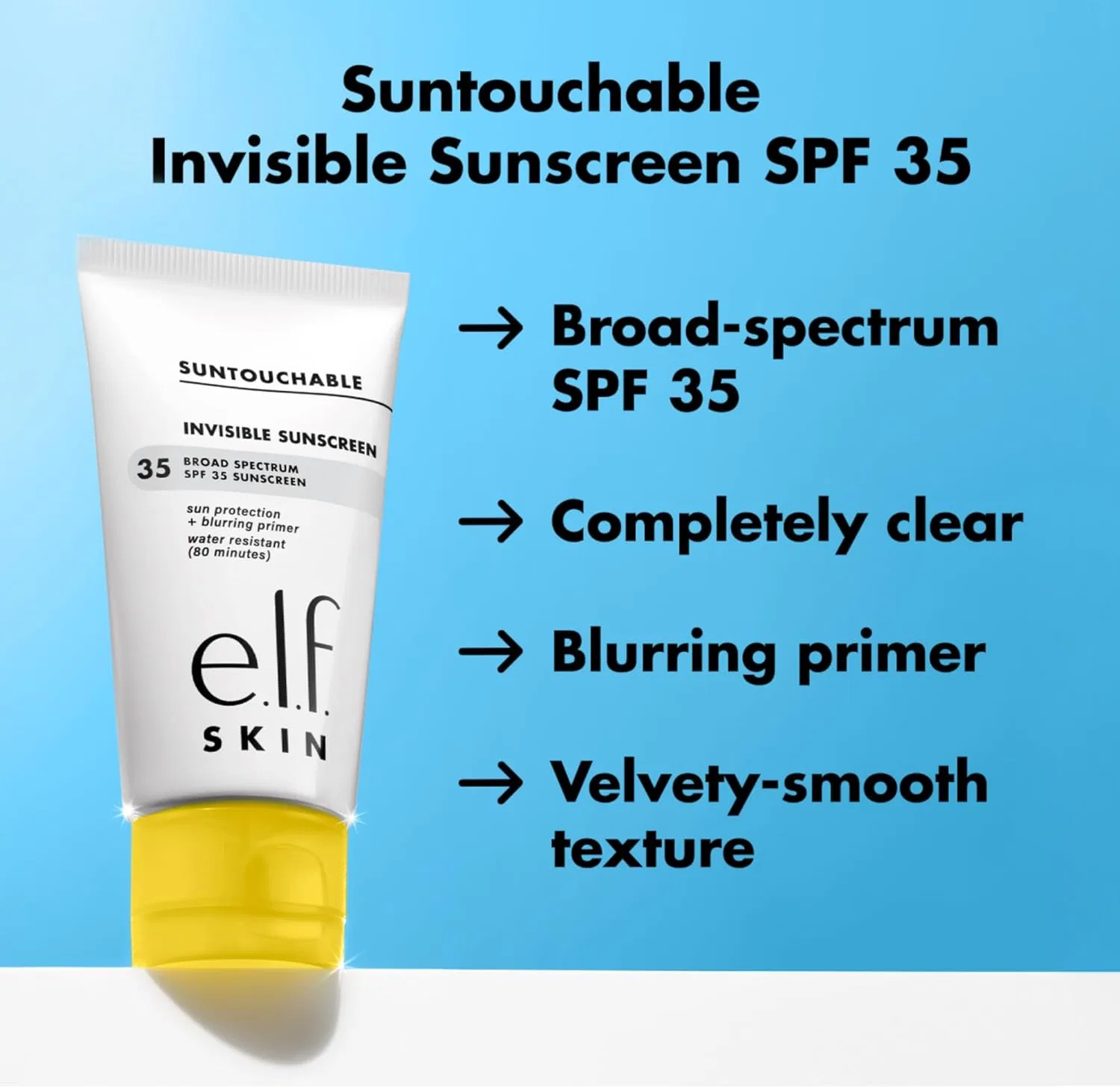 Солнцезащитный гель для лица e.l.f. Invisible SPF 35, 50 мл — фото 3