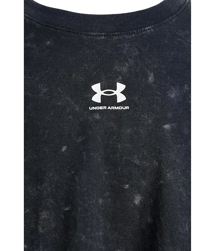 Футболка хлопковая Rival Wash Under Armour Kids, Black/White — фото 3