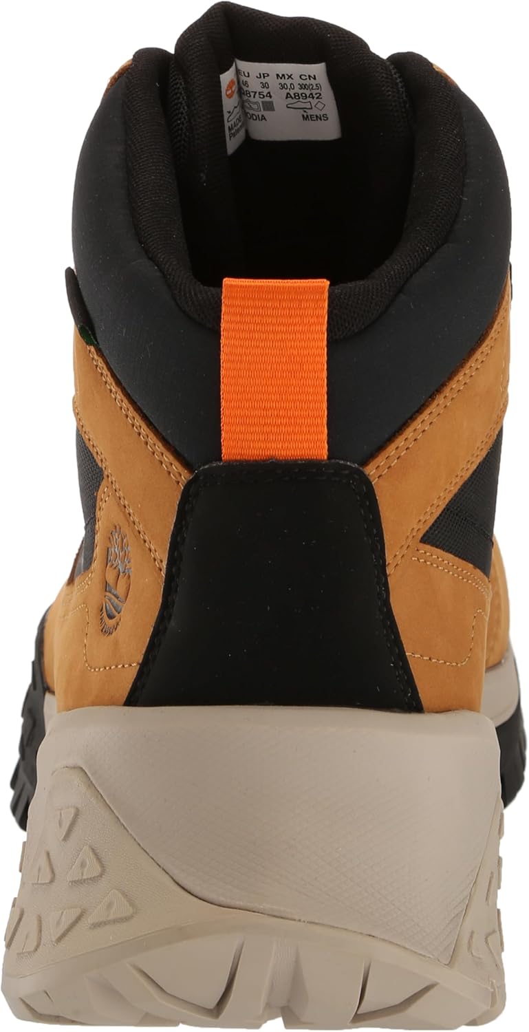 Timberland мужские Motion Scramble Mid Lace Up Waterproof походные ботинки, Wheat Nubuck — фото 3