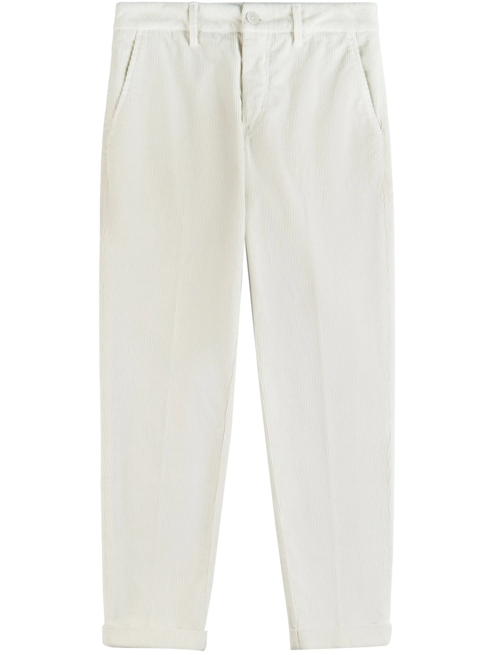 

Зауженные вельветовые брюки Fay, белый