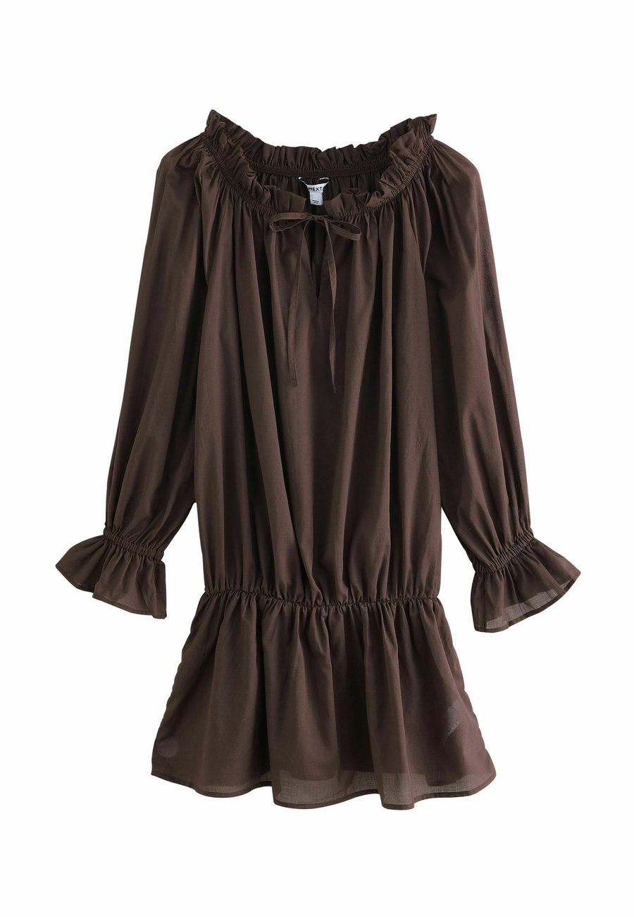 

Платье Next OFF SHOULDER, Chocolate Brown/Brown