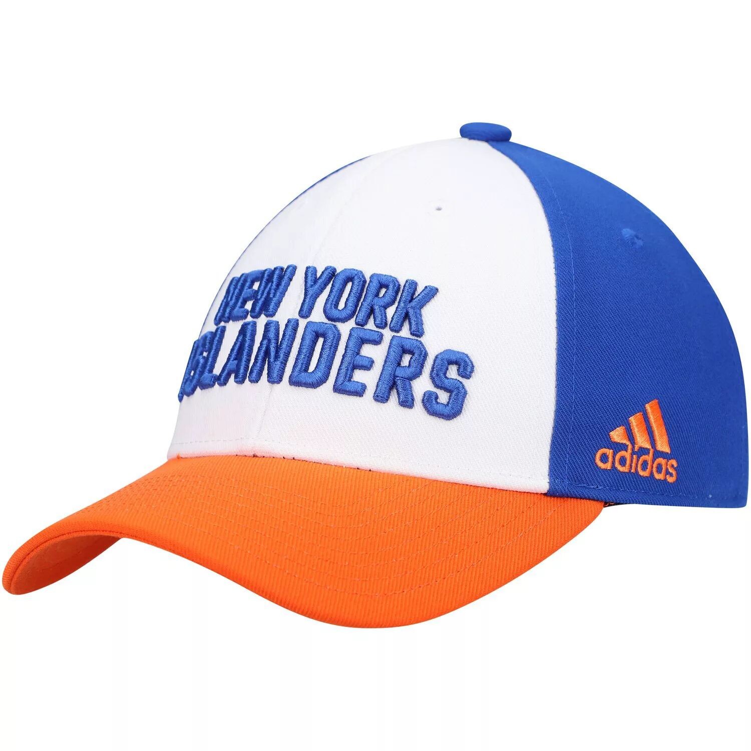 

Мужская регулируемая кепка adidas White New York Islanders Locker Room