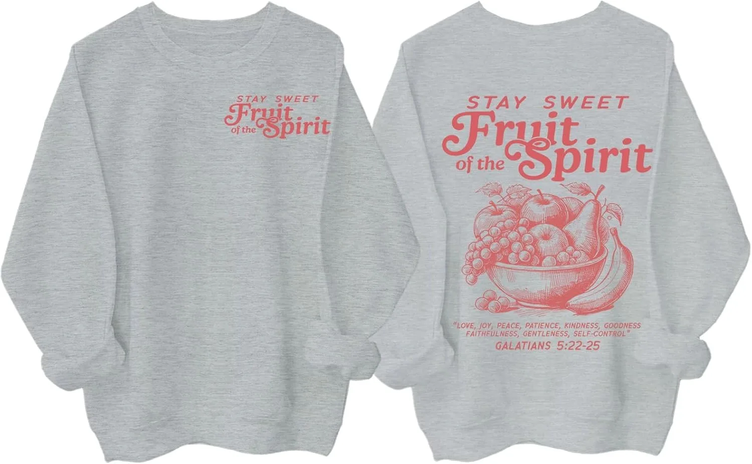 

Толстовка Fruit of the Spirit с библейским стихом Галатам 5:22 KALRUP