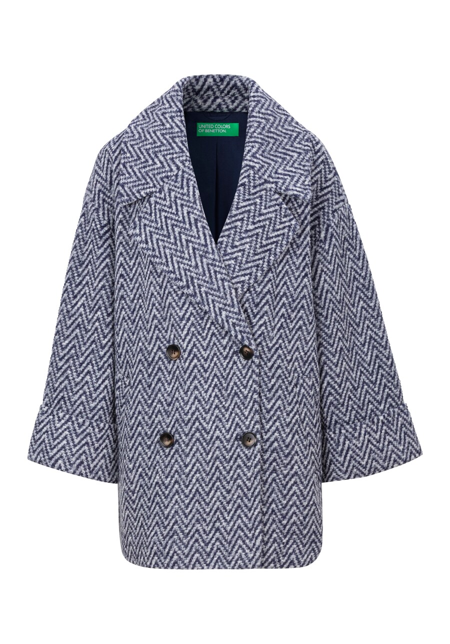 

Пальто межсезонное UNITED COLORS OF BENETTON, фиолетовый