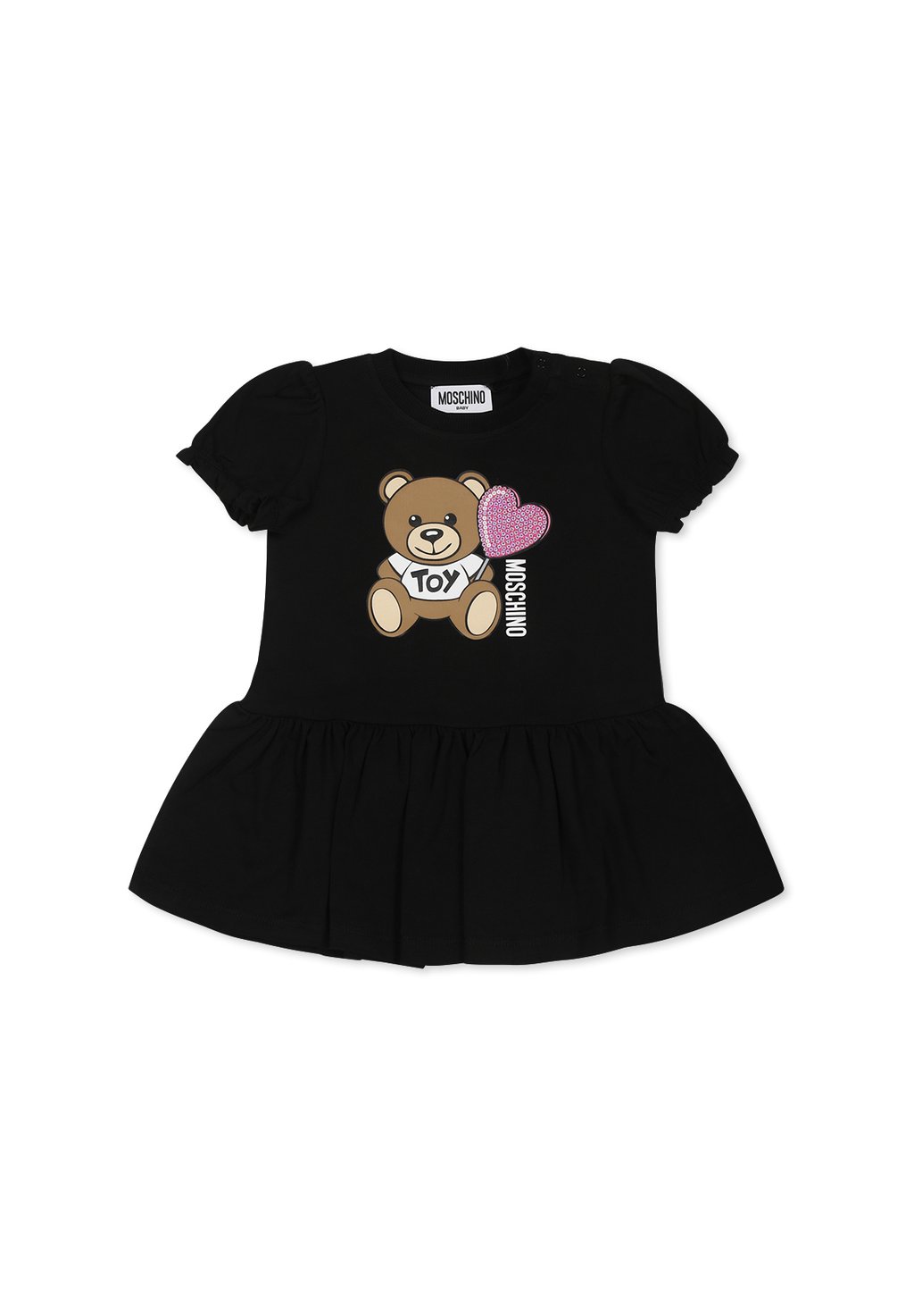 

Платье из джерси MOSCHINO, черный