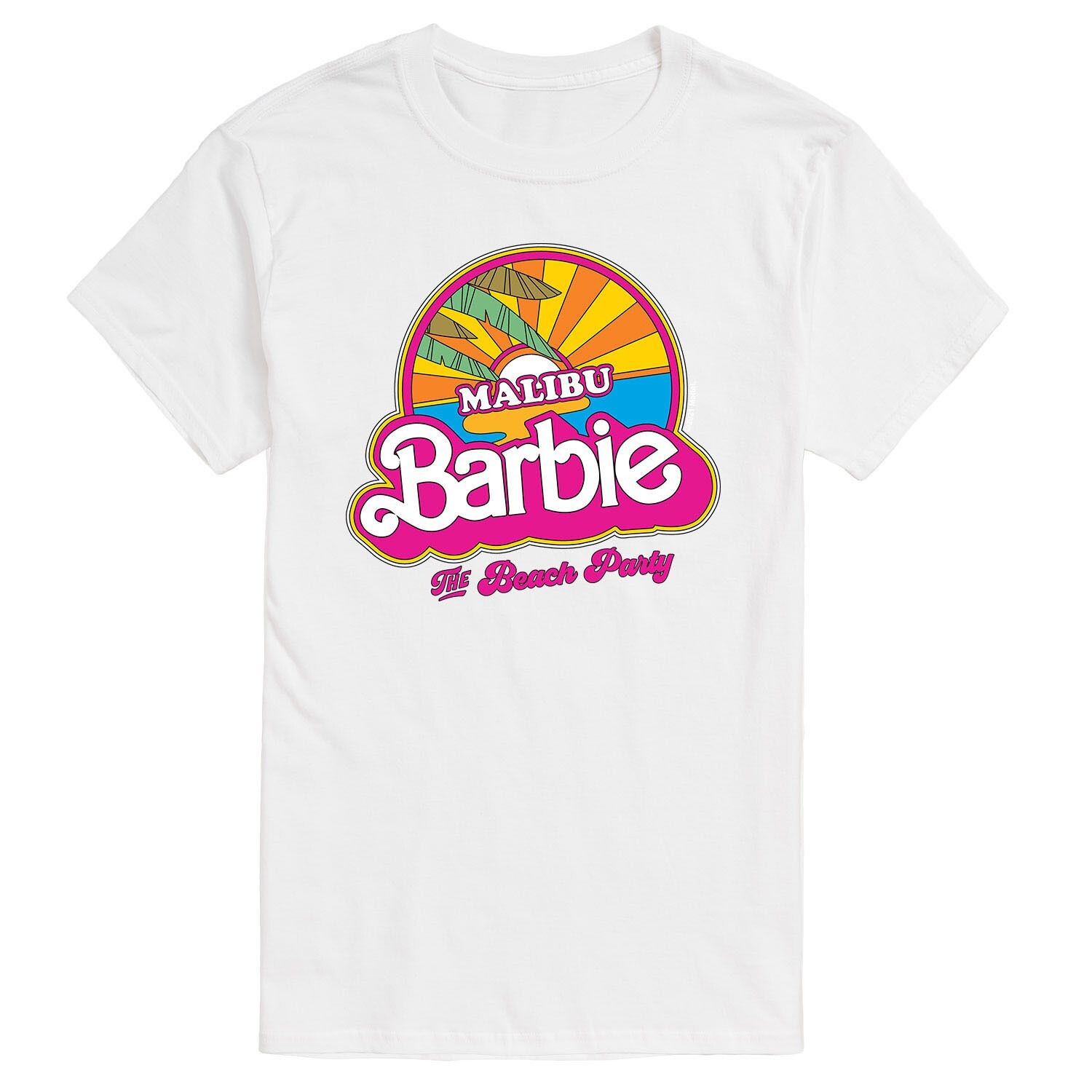 

Футболка Big & Tall Malibu с рисунком Barbie, белый