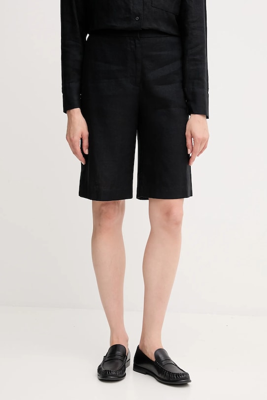 

Льняные шорты Tommy Hilfiger, черный