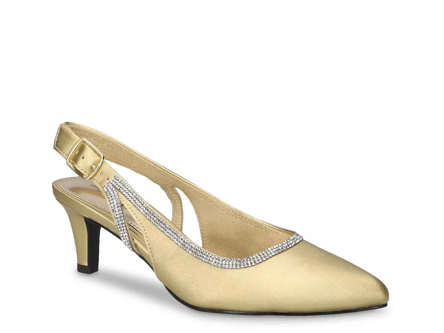 Блестящие туфли-лодочки Rhinestone Туфли Easy Street, Gold