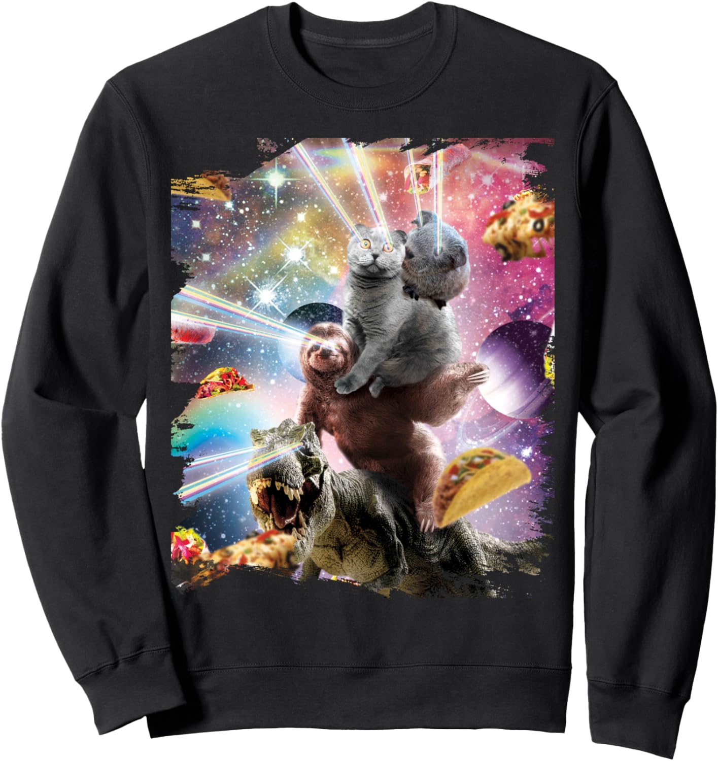 

Толстовка с изображением морских свинок, кошек, ленивцев и динозавров с лазерными глазами, черная Random Galaxy, Черный, Толстовка с изображением морских свинок, кошек, ленивцев и динозавров с лазерными глазами, черная Random Galaxy