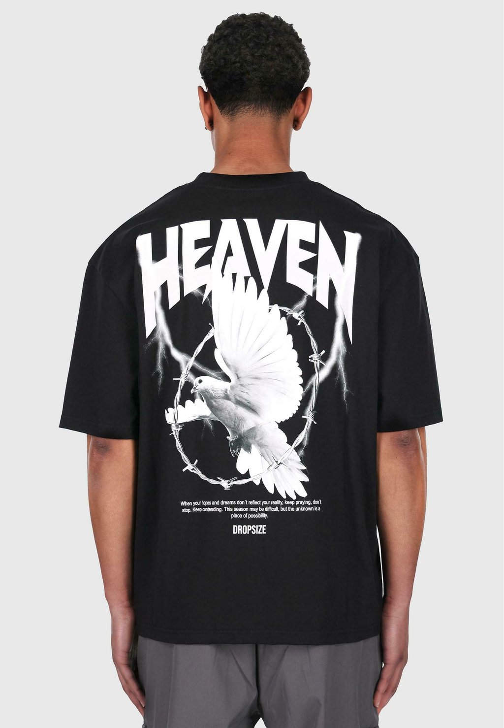 

Футболка с принтом HEAVY HEAVEN DOVE Dropsize, черный