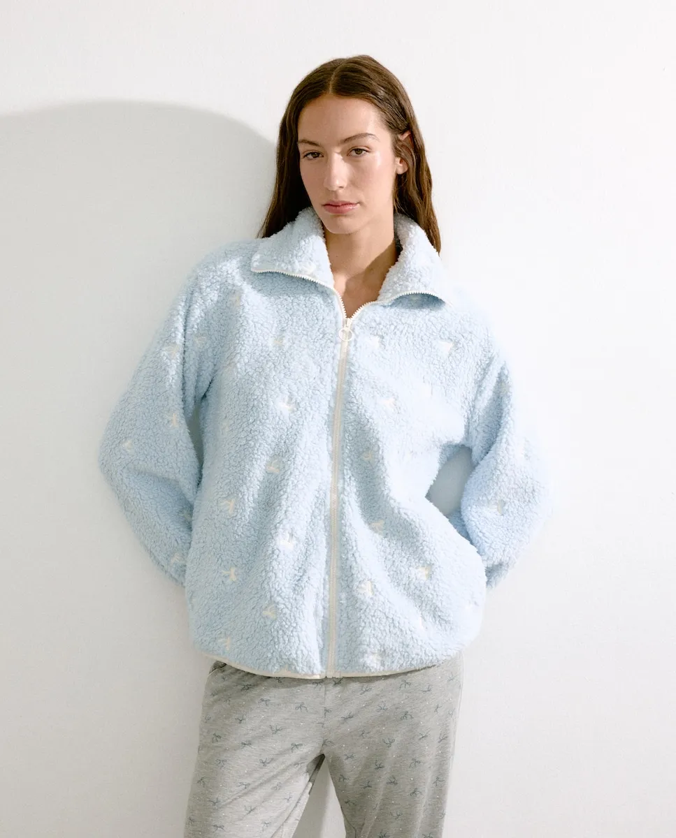 

Пижамный верх на молнии Énfasis, белый