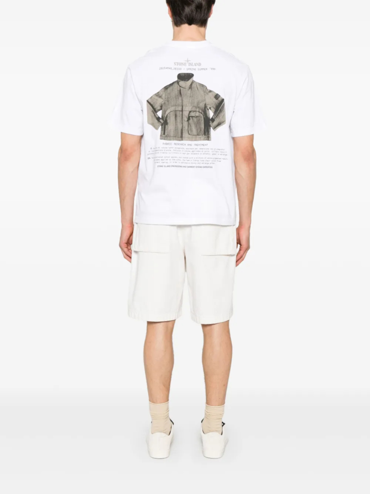

Футболка с логотипом Stone Island, белый