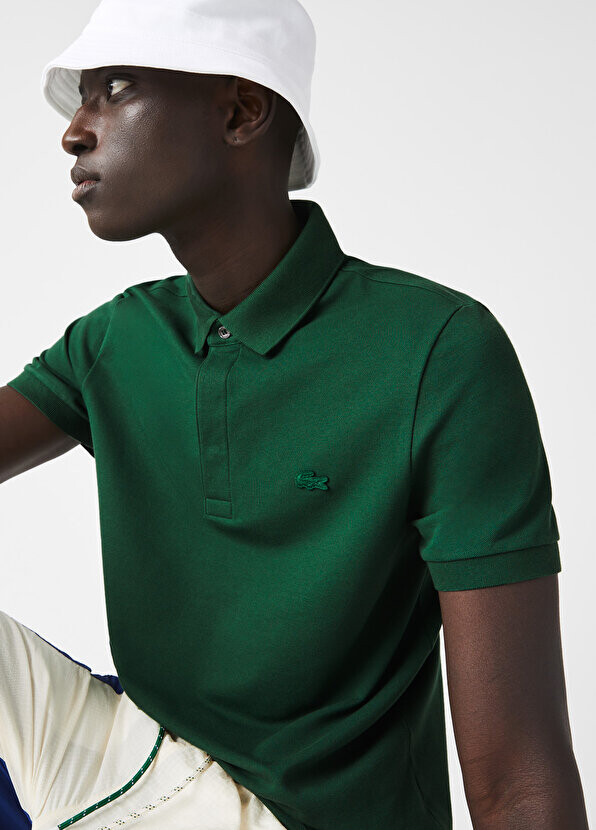 Футболка-поло Lacoste Paris Regular Fit Мужская Зеленая