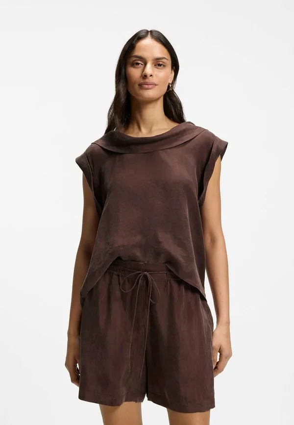 Блузка boss bremmi Boss, Dark Brown Six