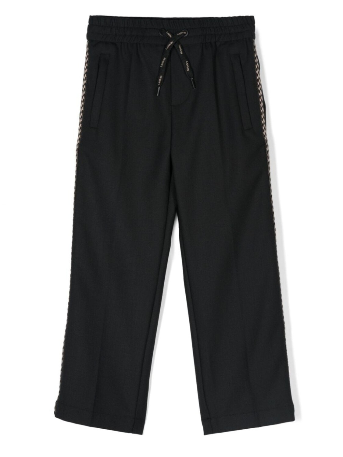 

Lanvin Enfant брюки с нашивкой-логотипом, черный