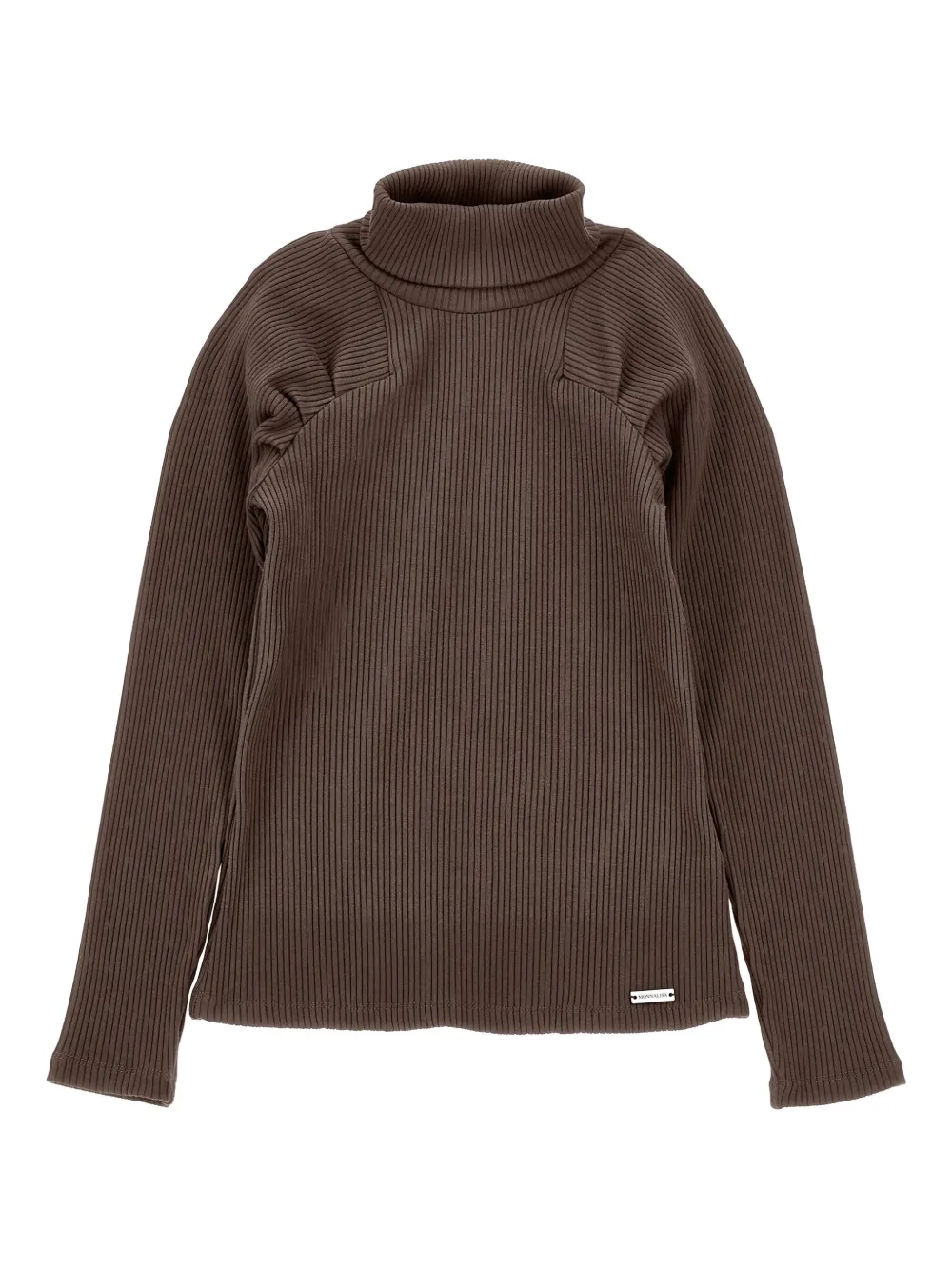 

Свитер с высоким воротником Monnalisa, коричневый