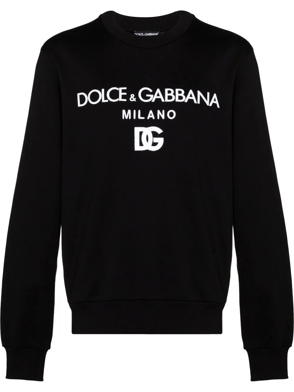 

Толстовка с вышитым логотипом DOLCE & GABBANA, черный