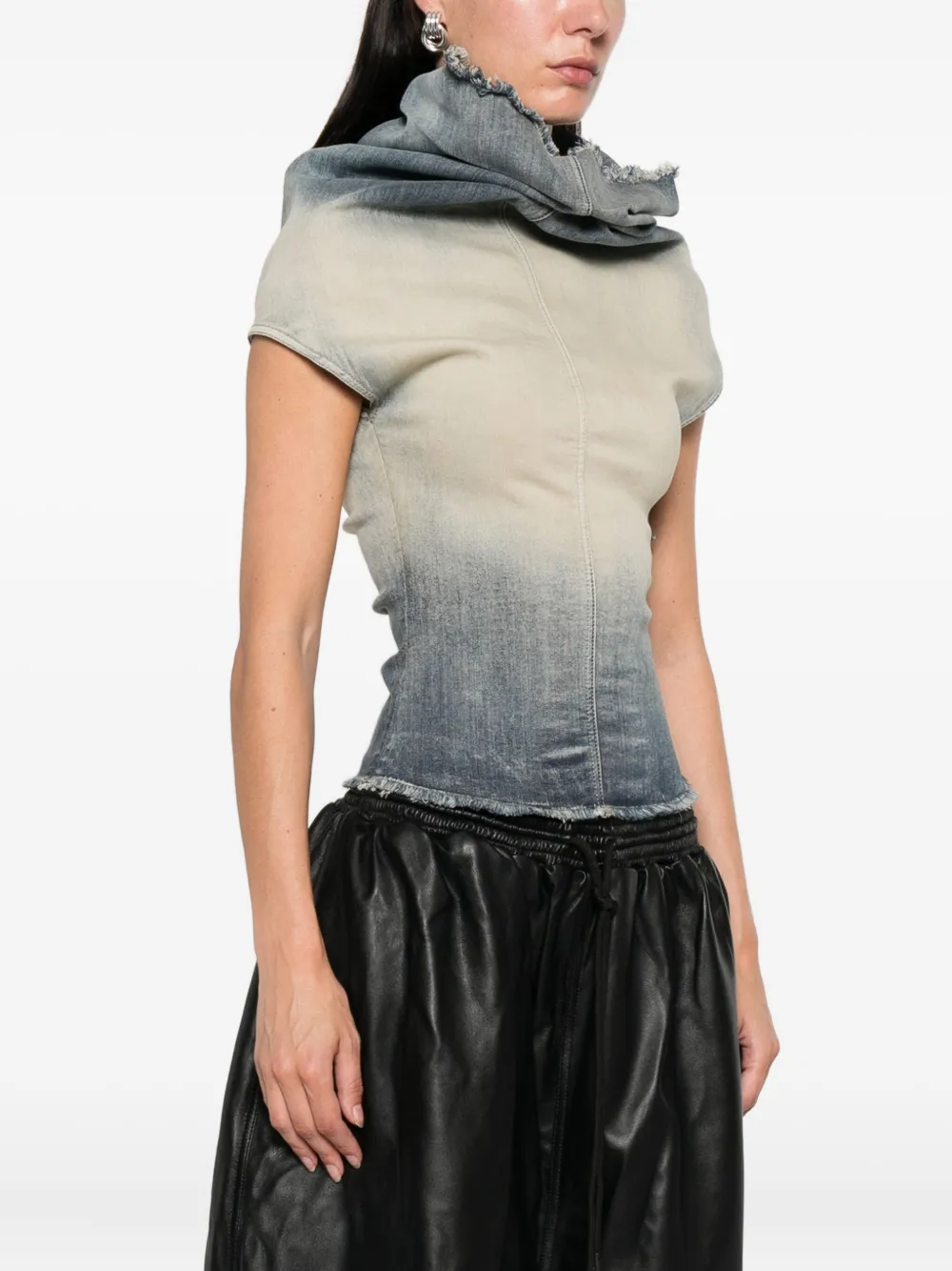 Джинсовый топ Rick Owens, синий — фото 3