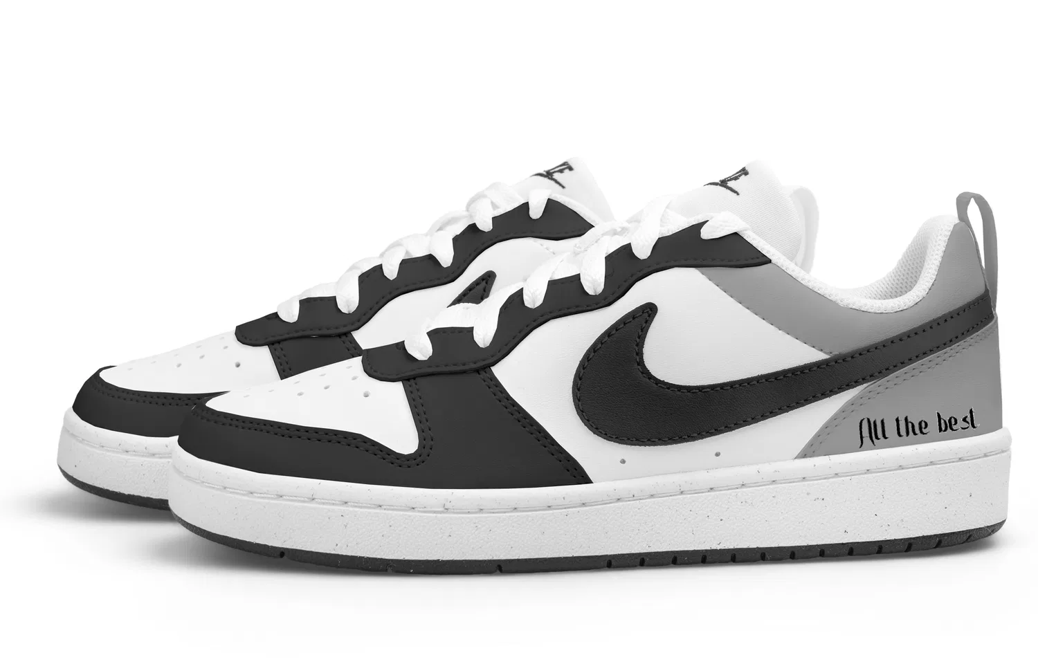 Кроссовки скейтбордические Court Borough 2 Low top Black White Gray для подростков Nike — фото 4