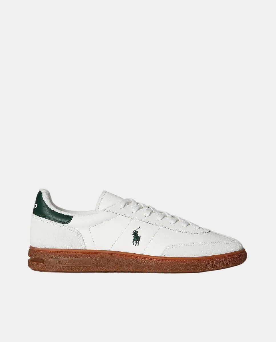 

Мужские низкие кожаные кроссовки BEDFORD с защитным носком Polo Ralph Lauren, белый