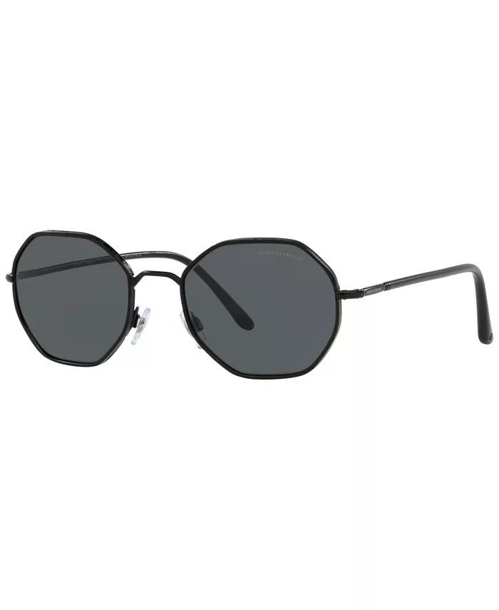 

Мужские солнцезащитные очки, AR6112J 52 Giorgio Armani, черный
