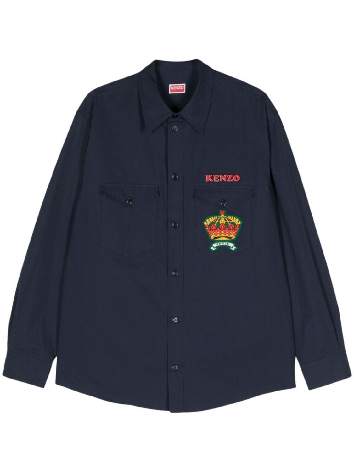 

Kenzo рубашка с логотипом, синий