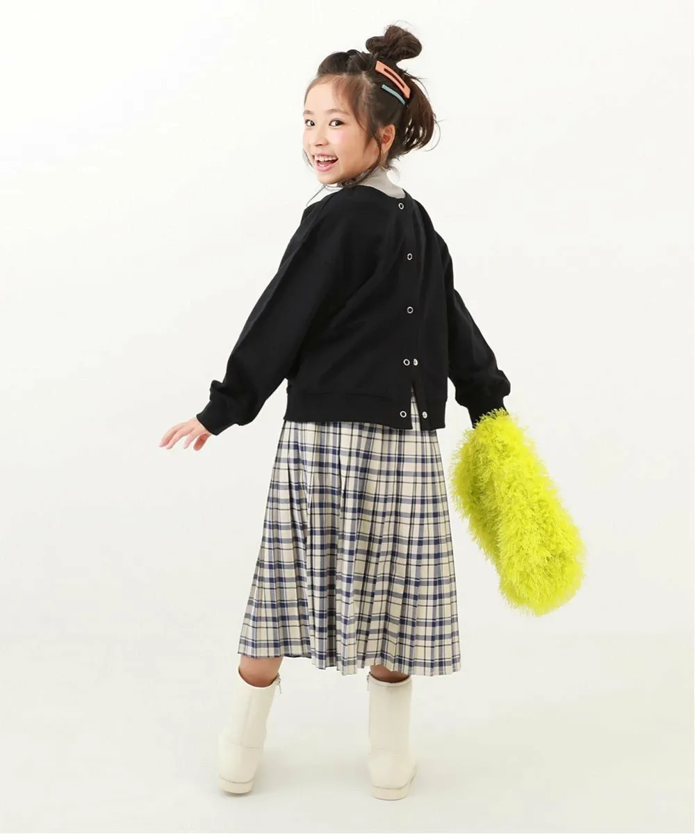 Кардиган из 100% хлопка, двухцветный, 2025AW Devirock, black — фото 3