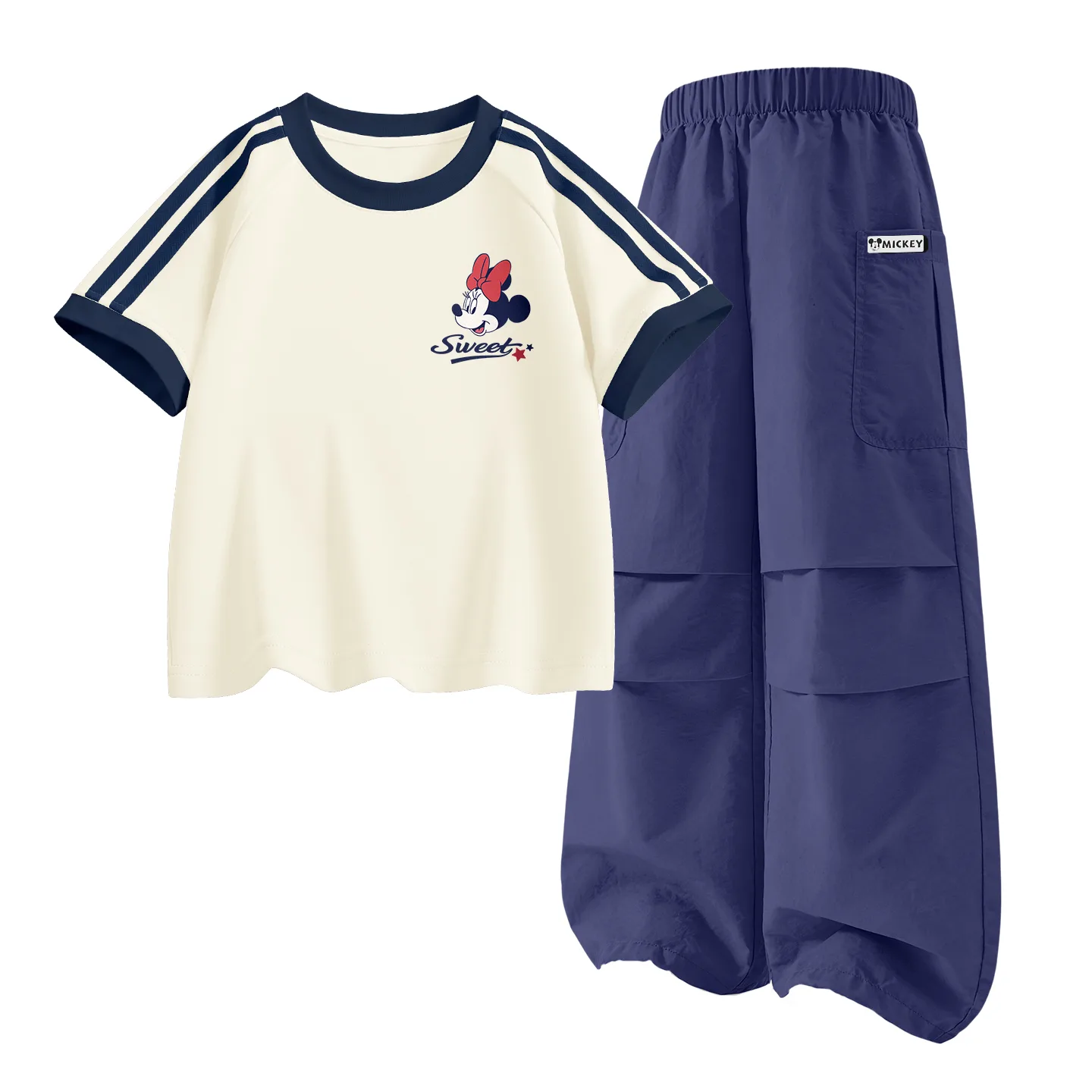 Детский спортивный комплект Casual Disney, Di Sweet K Almond White+Di HU Long Hook-and-Loop K Sea Mist Purple