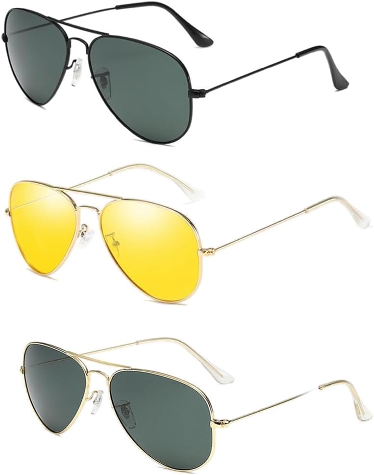 

Солнцезащитные очки для женщин и мужчин, поляризованные, квадратные солнцезащитные очки для женщин, защита от УФ-излучения, металлическая оправа Generic, Black Frame Green/Gold Frame Yellow Lens/Gold Frame Green Lenses