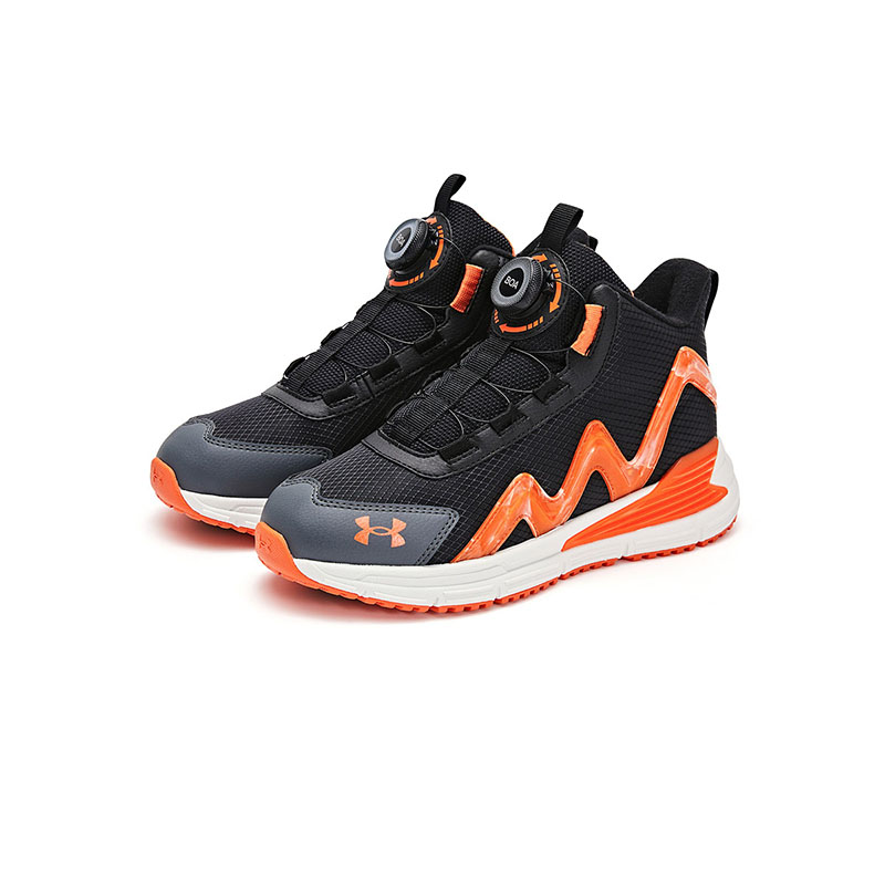 Детские уличные туфли Kids Under Armour, черный/оранжевый