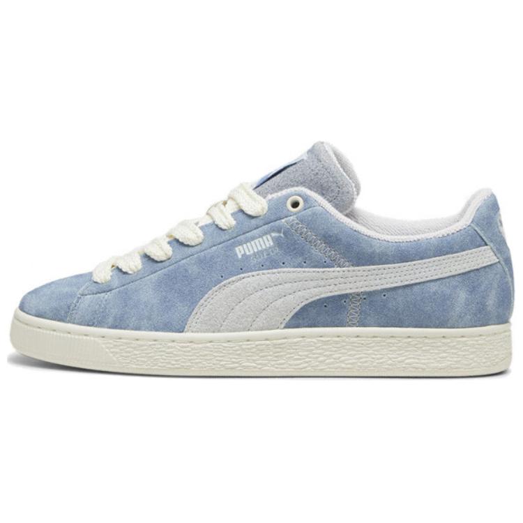 

PUMA Замшевые баскетбольные кеды 'Dewdrop Frosted Ivory' в сине-белой гамме, цвет Blue White