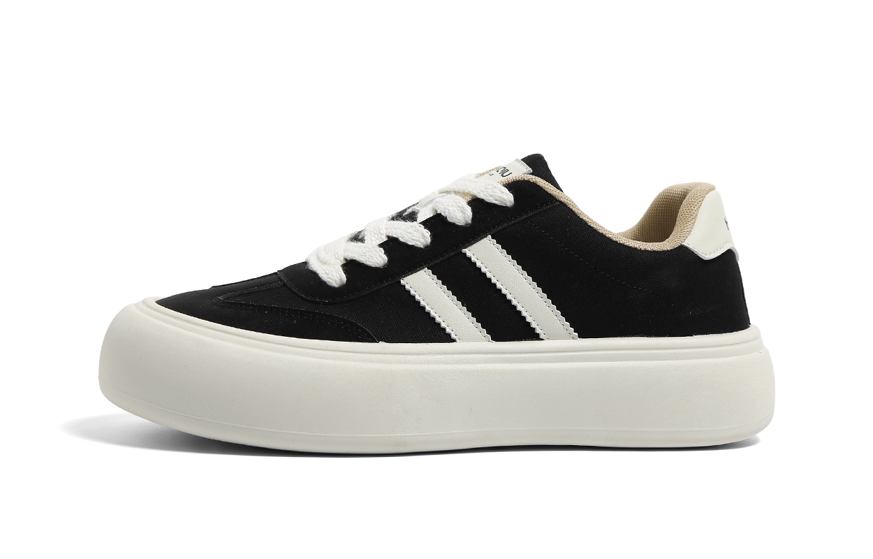 

HUANQIU Износостойкие, нескользящие, низкие кроссовки для скейтбординга, мужские, черные