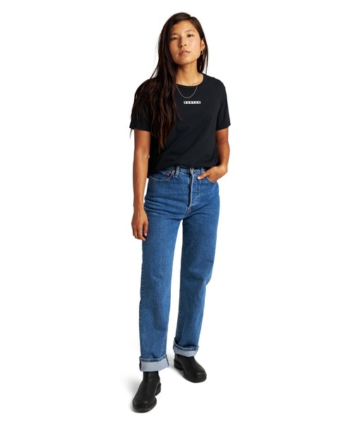 

Футболка с коротким рукавом, логотип, органический хлопок BURTON, черный