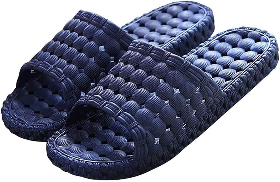

Женские и мужские домашние шлепанцы Dayiss для ванной и душа, однотонные, слипоны, для бассейна, быстросохнущие, спортивные тапочки с мягкой подошвой, открытый носок, домашние тапочки, темно-синий