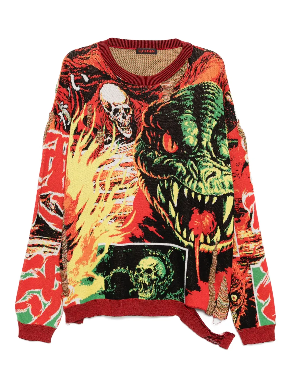 

Жаккардовый джемпер Misfit LỰU ĐẠN, красный