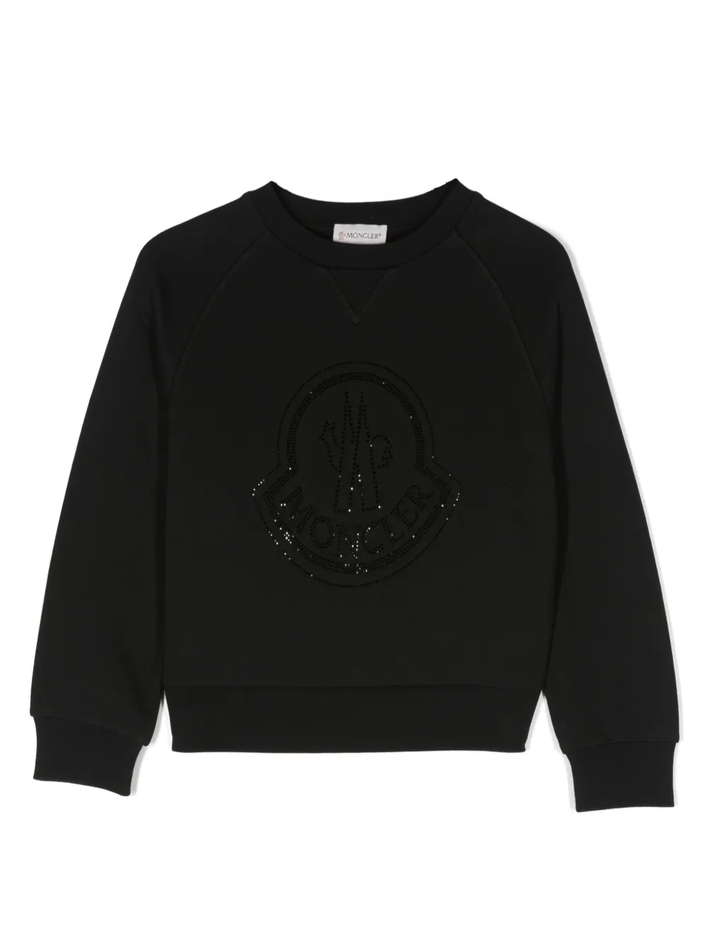 

Толстовка Girocollo с логотипом Moncler Enfant, черный