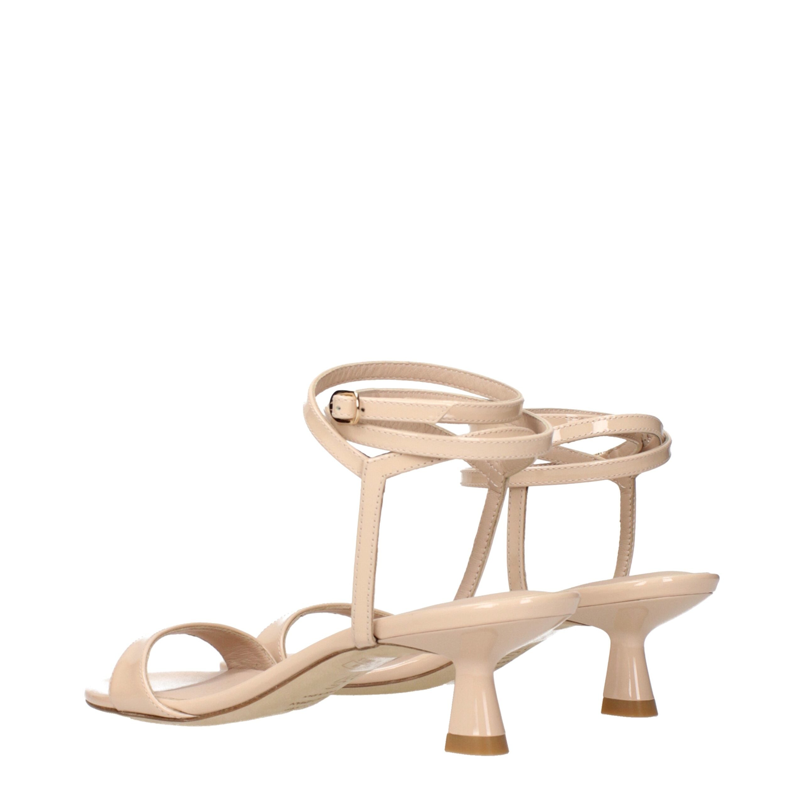 Стюарт Вайцман Кожаные туфли-лодочки на шпильке Женские сандалии Stuart Weitzman, бежевый — фото 4