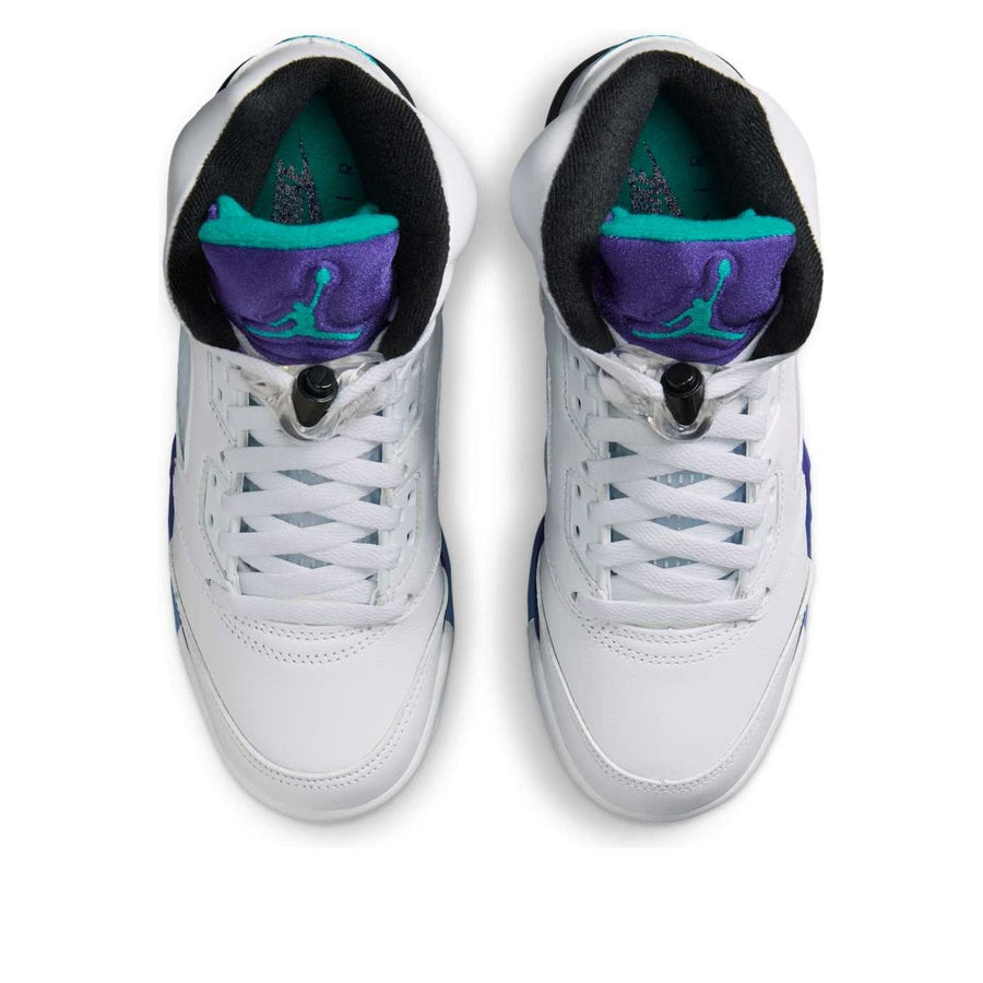 Кроссовки (GS) Air Jordan 5 Retro 'Grape' 2025, белый — фото 4