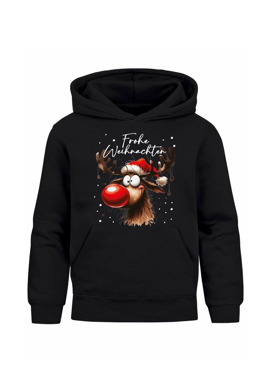 Худи MoonWorks WEIHNACHTS RENTIER RUDOLPH OUTFIT, Schwarz/Anthracite — фото 4